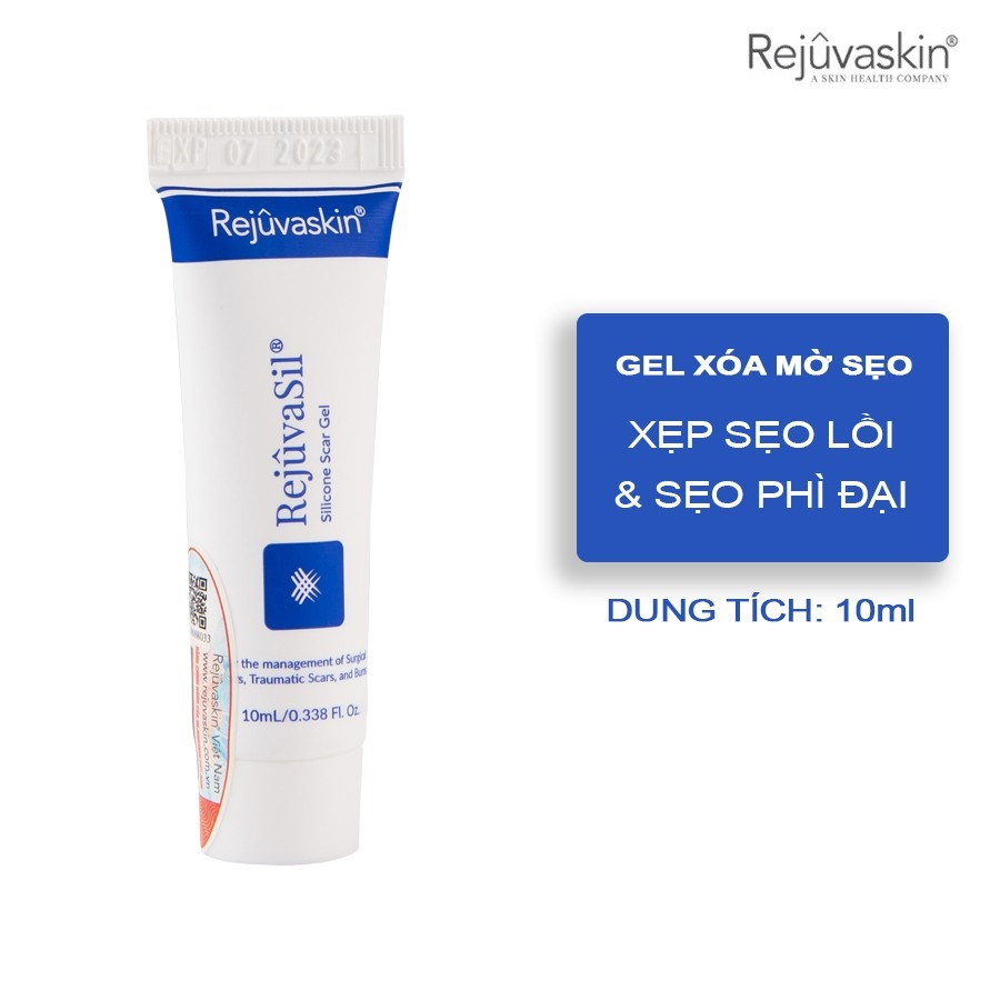 Gel Ngăn Ngừa Sẹo Và Làm Xẹp Sẹo Lồi, Sẹo Phì Đại Rejuvaskin Rejuvasil 10ml-15ml-30ml