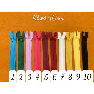 [Phụ liệu may giá rẻ] Dây khoá kéo giọt lệ size 50cm, khoá kéo giọt nước