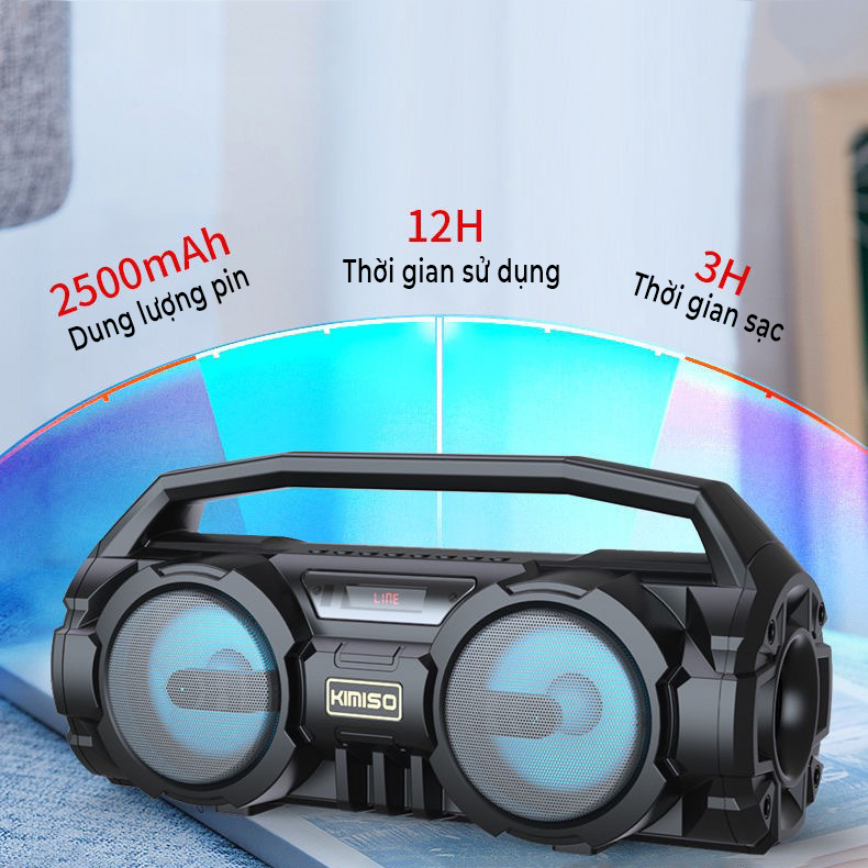 Loa hát Karaoke di động Bluetooth, kèm mic hát - D1401