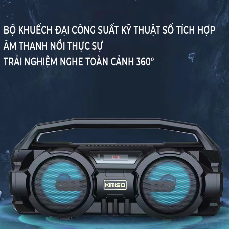 Loa hát Karaoke di động Bluetooth, kèm mic hát - D1401