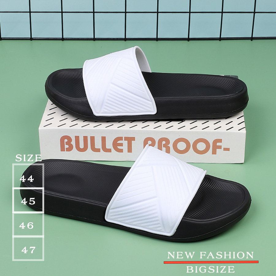 Dép Cao Su Nam Cỡ Lớn Size 44-47 ,Dép Quai Ngang ChốngTrơn Trượt Đế Cao Su Siêu Bên - QC36