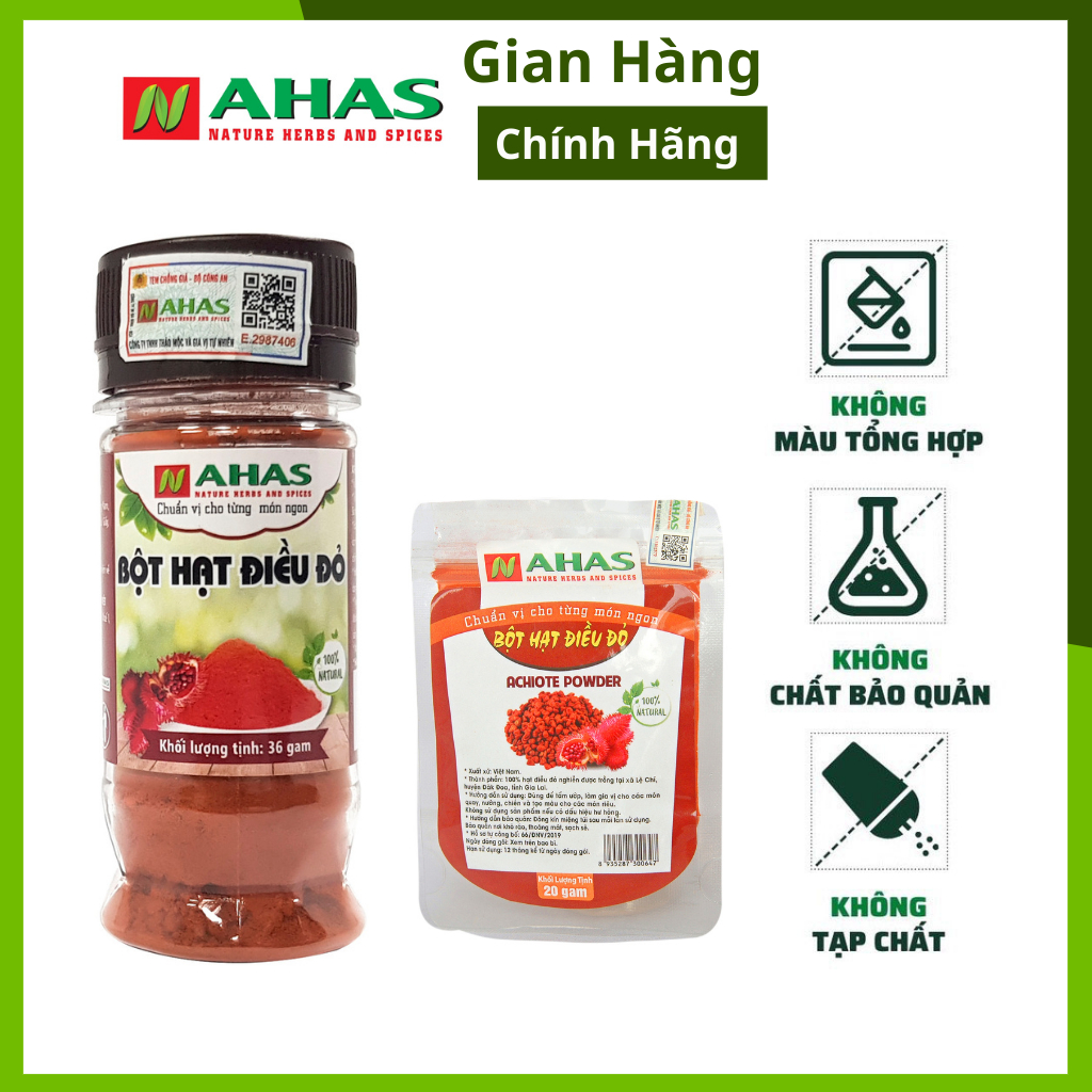 Bột Hạt Điều Màu Thương Hiệu Nahas