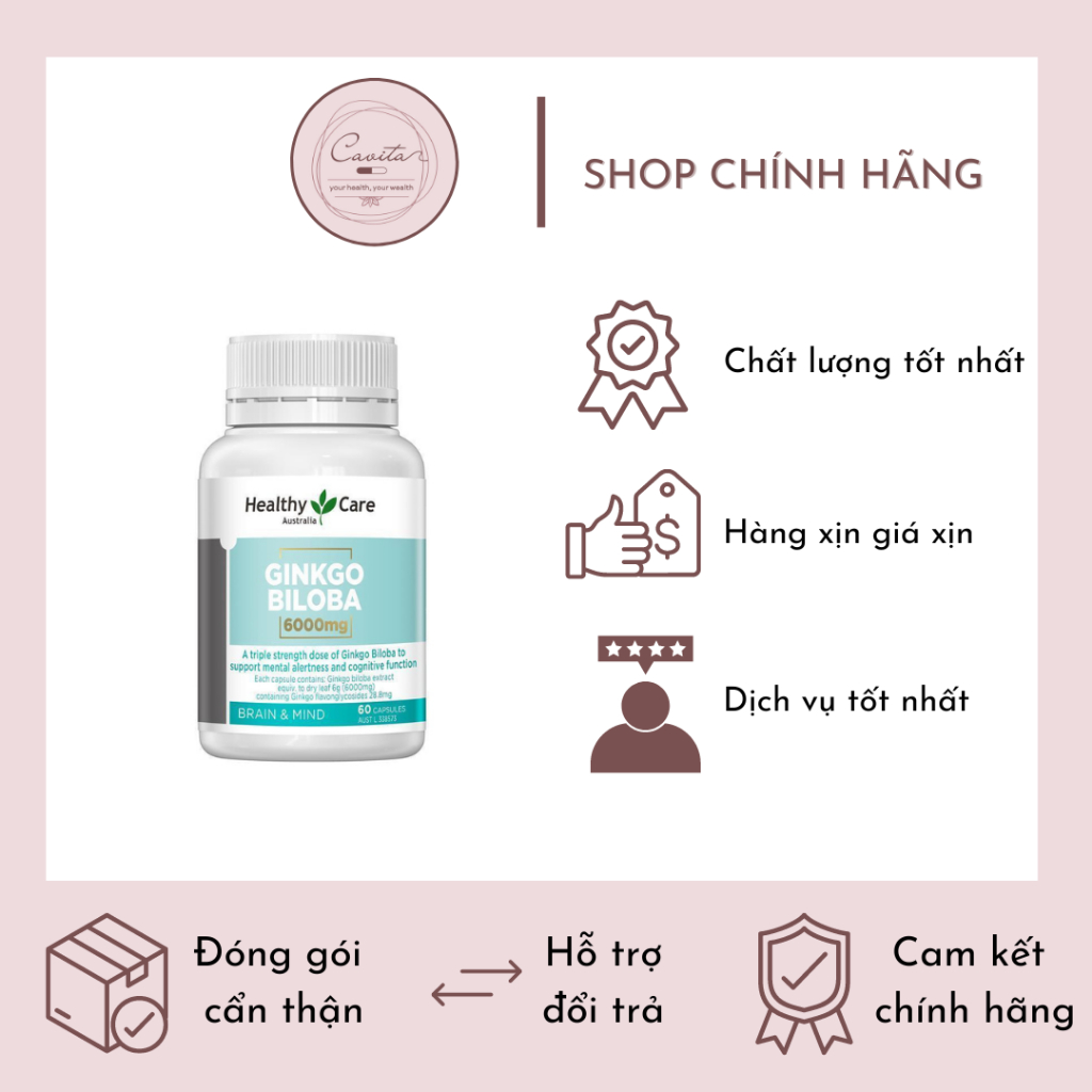 Hoạt huyết dưỡng não ginkgo 6000mg