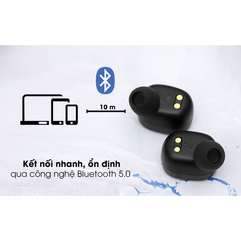 Tai nghe Bluetooth TWS Mozard TS13 Xanh Navy hàng like new