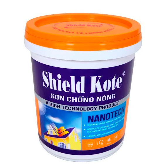 Sơn Chống Nóng Mái Tôn, Sơn Chống Nóng Tường Đứng Thùng 20Kg (Tặng Lăn)