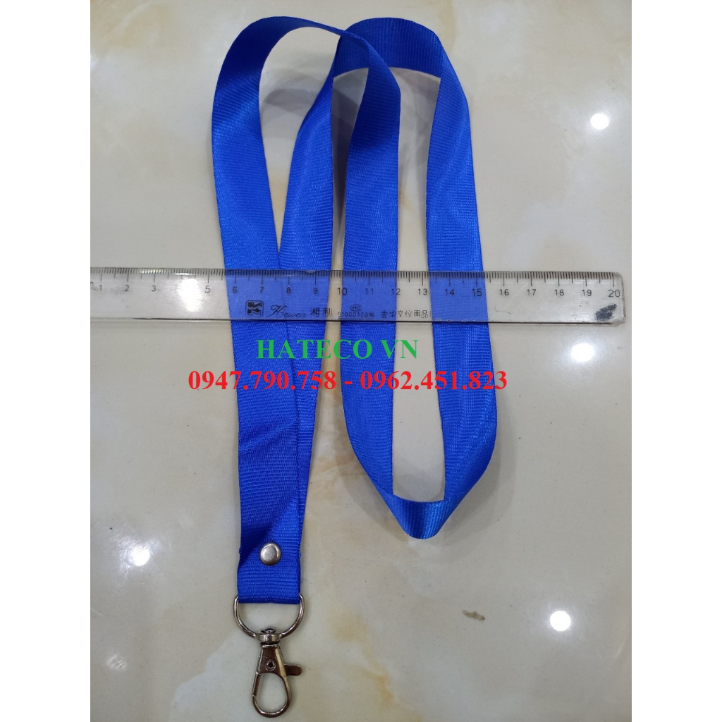Dây lụa đeo thẻ bản rộng 2cm MÓC SẮT - HÀNG CAO CẤP