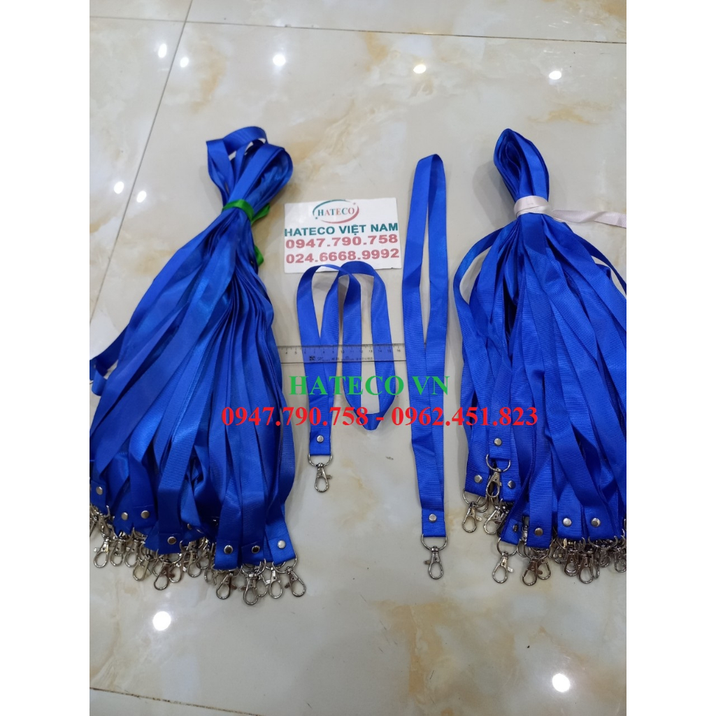 Dây lụa đeo thẻ bản rộng 2cm MÓC SẮT - HÀNG CAO CẤP