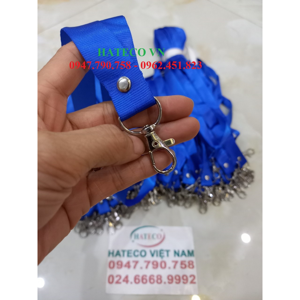 Dây lụa đeo thẻ bản rộng 2cm MÓC SẮT - HÀNG CAO CẤP