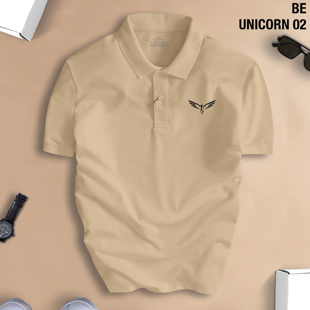 Áo Polo Ngựa Bay UNICORN 02 nam nữ cổ bẻ vải xịn Unisex, trẻ trung, thanh lịch