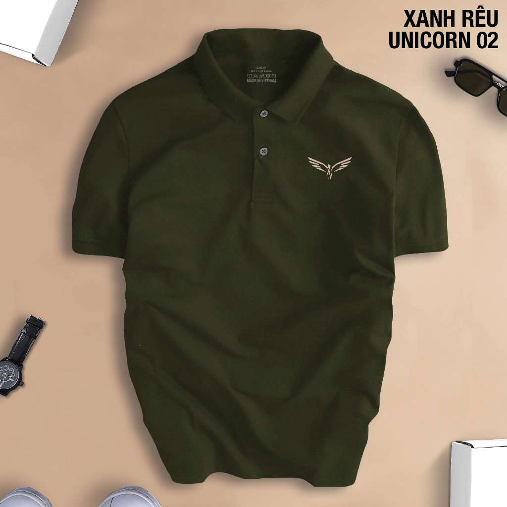 Áo Polo Ngựa Bay UNICORN 02 nam nữ cổ bẻ vải xịn Unisex, trẻ trung, thanh lịch