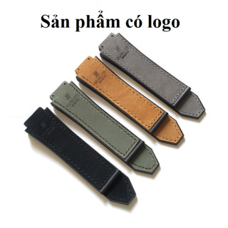 Dây đồng hồ HUB nam da lộn size 42mm ( tặng kèm tua vít thay dây)