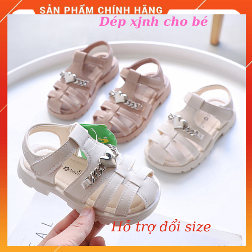 Sandal cho bé gái từ 2 đến 10 tuổi siêu nhẹ quai dán