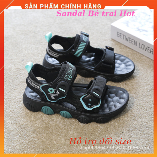 Sandal Bé Trai LK Đế Cao,dép quai hậu trẻ em mùa hè cao cấp đi chơi du lịch size từ 3 - 10 tuổi
