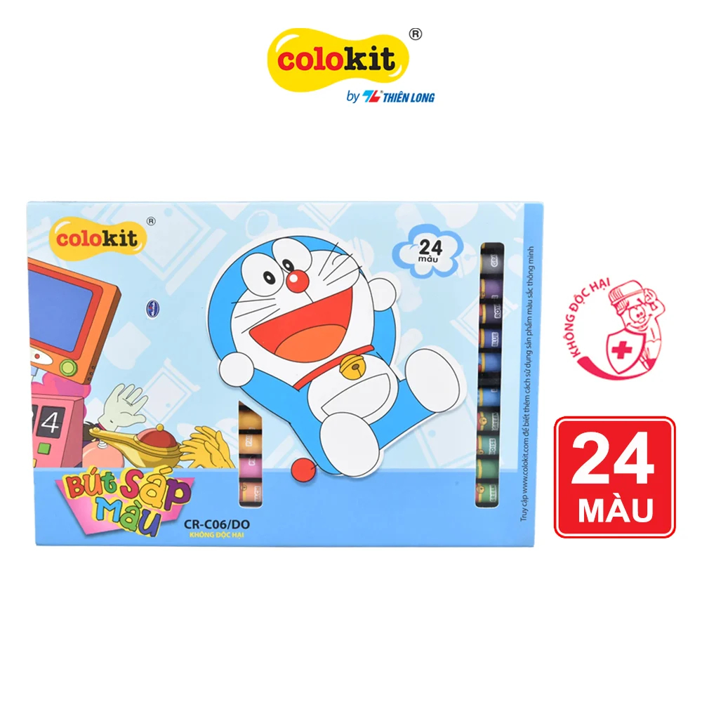 Sáp màu Colokit Doraemon CR-C06/DO