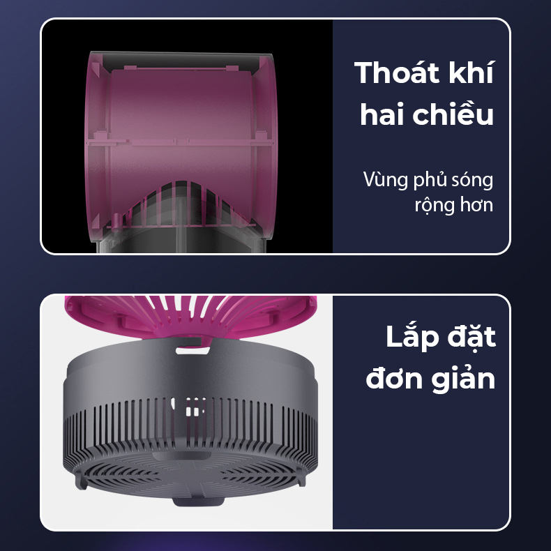Đèn bắt muỗi UV có quạt hút - D1408
