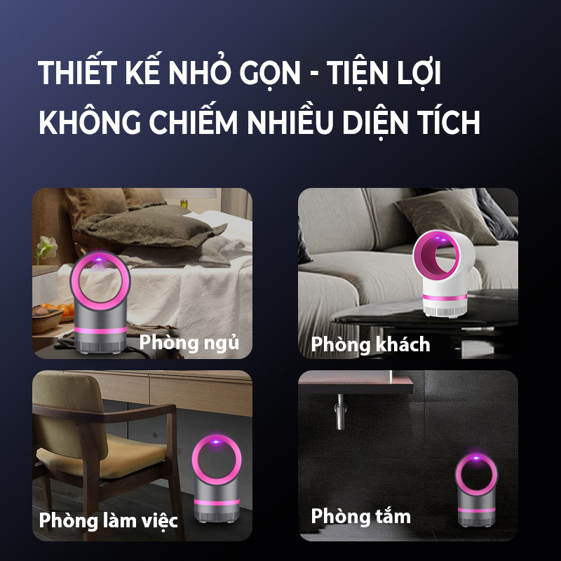 Đèn bắt muỗi UV có quạt hút - D1408