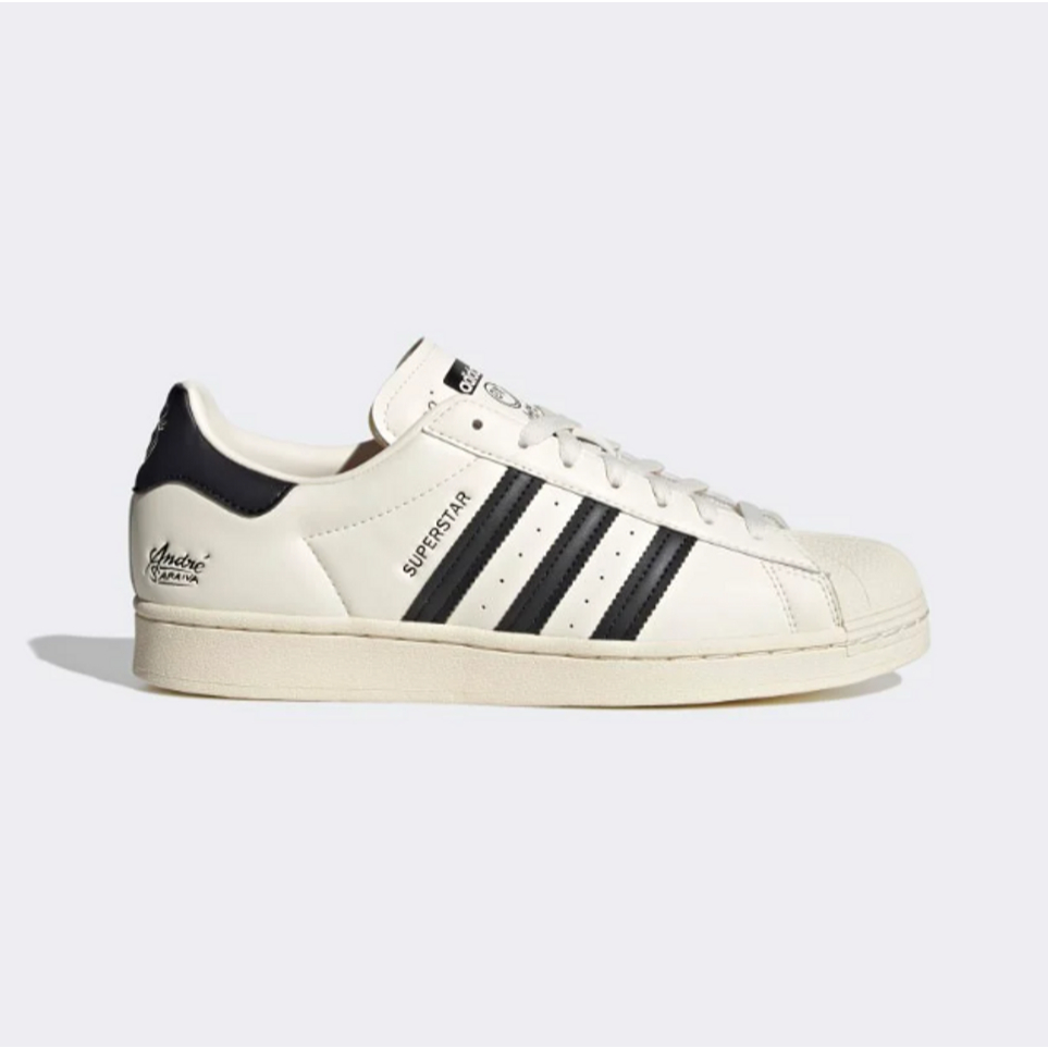 Giày Adidas Superstar André Saraiva Chalk White Black - Giày Thể Thao Adidas Mũi Sò Classic Màu Trắng Sọc Đen Full Box