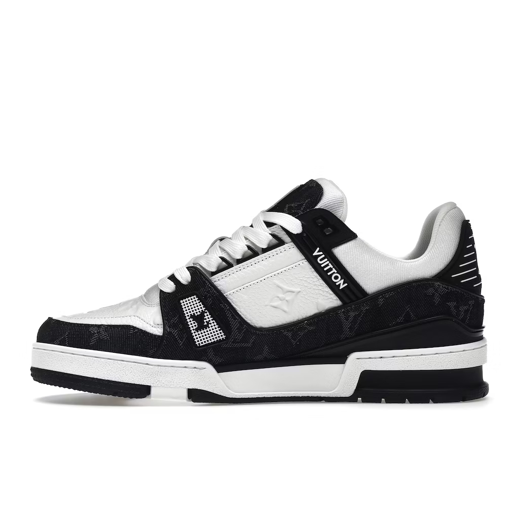 Giày Sneaker Louis Vuitton Trainer - Giày Thể Thao Nam Nữ LV Luôn Vui Tươi 2 Màu Đen, Xanh Lá Full Box