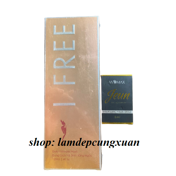 Dung dịch vệ sinh phụ nữ ifree _ tặng kèm nước hoa vùng kín Jeun_tem đầy đủ kiểm tra tổng đài