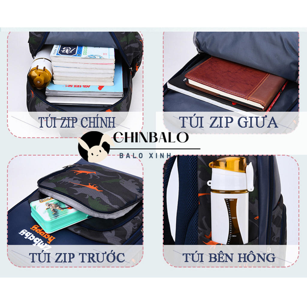 Balo cho bé trai học sinh tiểu học siêu nhẹ ZMbaby