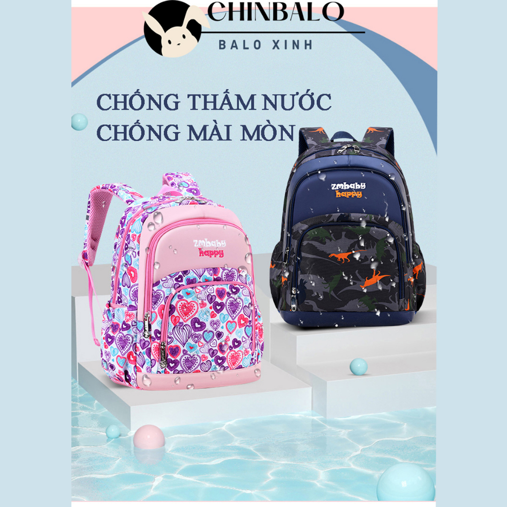 Balo cho bé trai học sinh tiểu học siêu nhẹ ZMbaby