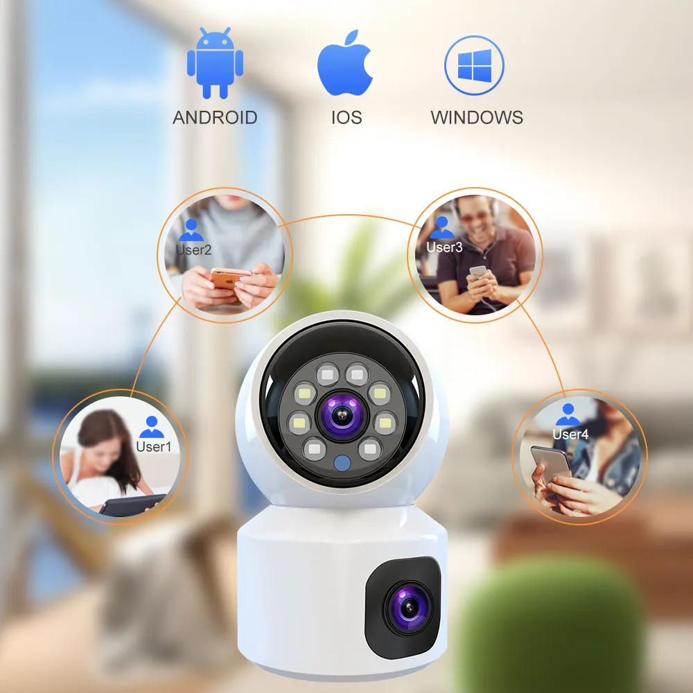 Camera WiFi Yoosee 2 Mắt Kép YS2304 - 4.0Mpx, Siêu Sắc Nét Ban Đêm Có Màu