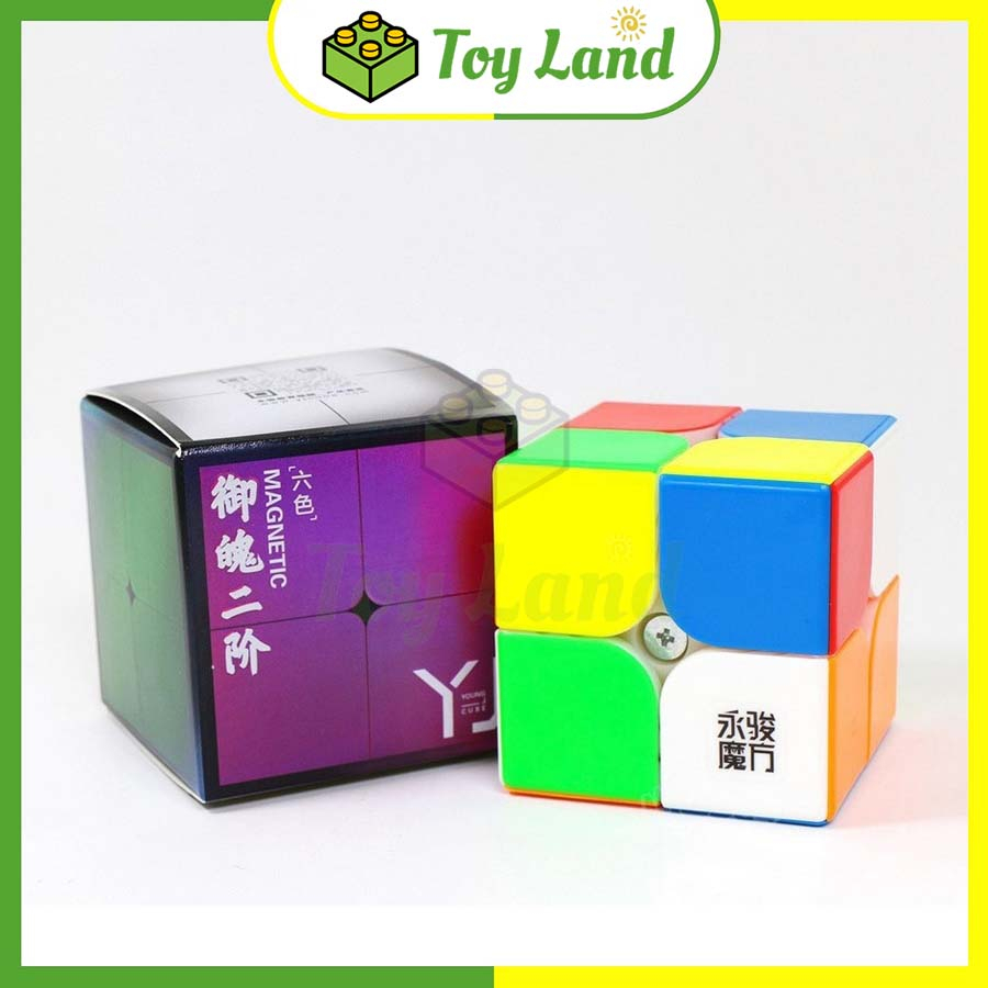 Rubik YJ YuPo V2 M 2x2 Rubic 2 Tầng 2x2x2 Stickerless Không Viền Có Nam Châm Đồ Chơi