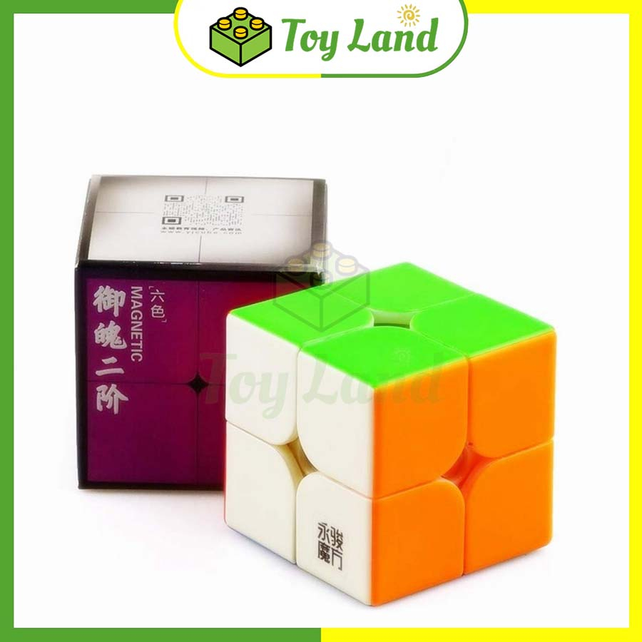 Rubik YJ YuPo V2 M 2x2 Rubic 2 Tầng 2x2x2 Stickerless Không Viền Có Nam Châm Đồ Chơi