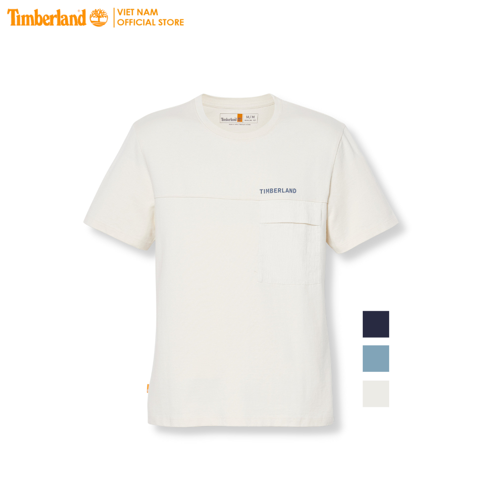 [SALE] Timberland Áo Thun Men Mix Media Seersucker Pocket Tee Regular TB0A665N