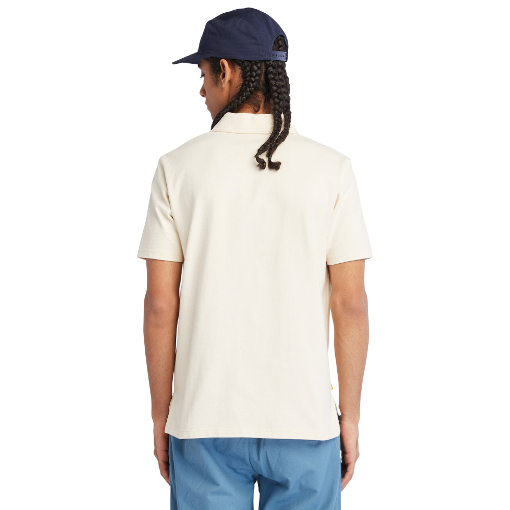 [Original] Timberland Áo Polo Nam Mix Media Seersucker Pocket Polo Regular TB0A666W