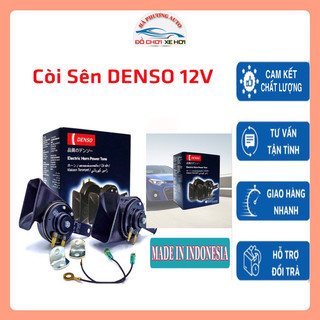 Còi sên denso 2 jack 12v cho ô tô xe hơi - kèn sên denso 12v made in indonesia nhập khẩu
