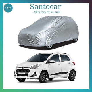 Bạt phủ xe ô tô Hyundai Grand I10, bạt trùm xe , bạt che nắng xe ô tô vải dù - Santocar