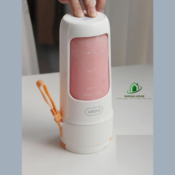 Máy xay sinh tố cầm tay Zhenmi 10 lưỡi, xay được đá viên, hàng chính hãng