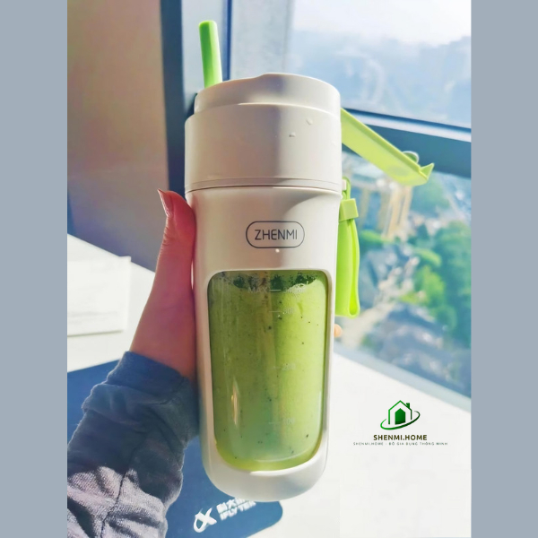 Máy xay sinh tố cầm tay Zhenmi 10 lưỡi, xay được đá viên, hàng chính hãng