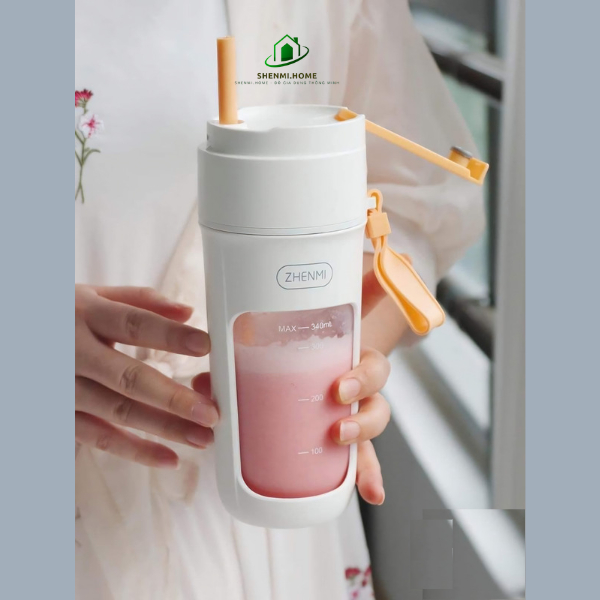 Máy xay sinh tố cầm tay Zhenmi 10 lưỡi, xay được đá viên, hàng chính hãng