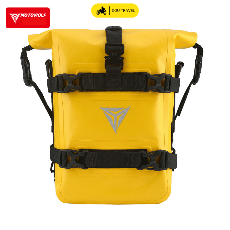 Túi chống nước MOTOWOLF phản quang chính hãng - Túi du lịch đeo hông xe máy chống nước cao cấp - Mã MDL0715