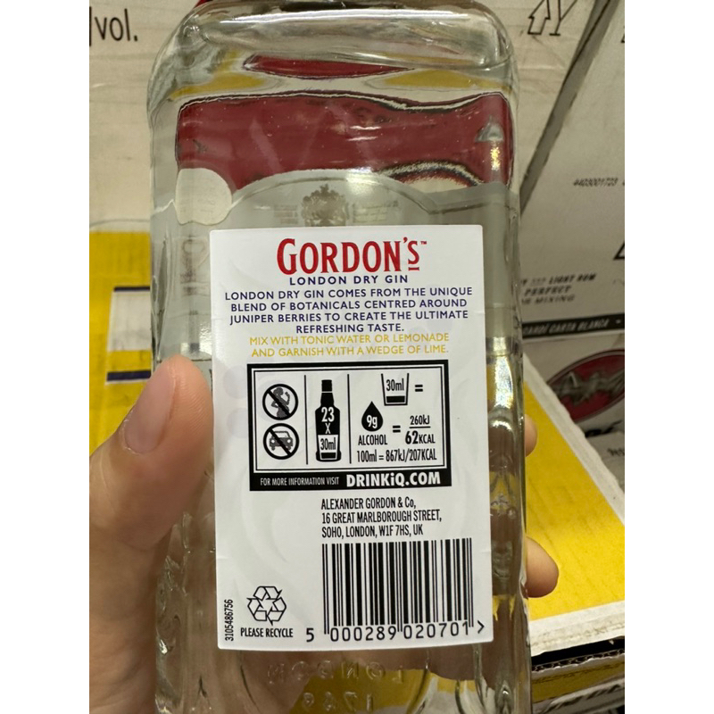 Gordon's London Dry Gin 700ml