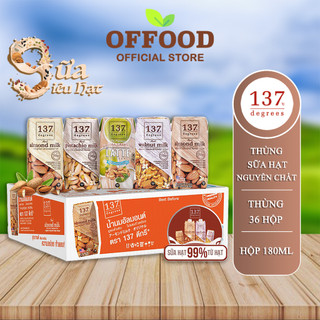 Thùng Sữa Siêu Hạt Nguyên Chất 137 Degrees 180ml (36 Hộp)