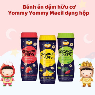 Bánh gạo ăn dặm hữu cơ dạng hộp Yummy Yummy Maeil 42g date tháng 10 2023