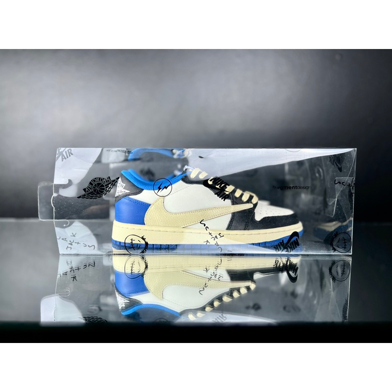 Giày Thể Thao Sneaker Air Jordan 1 Travis Scott Low Fragment kèm bộ quà tặng