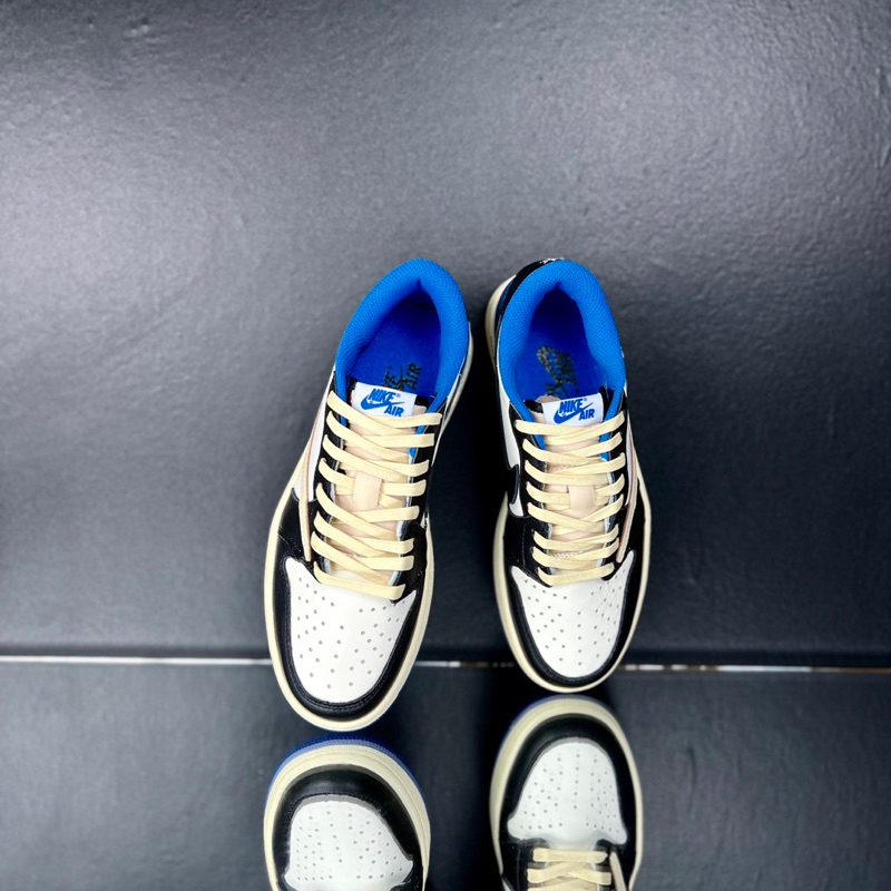 Giày Thể Thao Sneaker Air Jordan 1 Travis Scott Low Fragment kèm bộ quà tặng