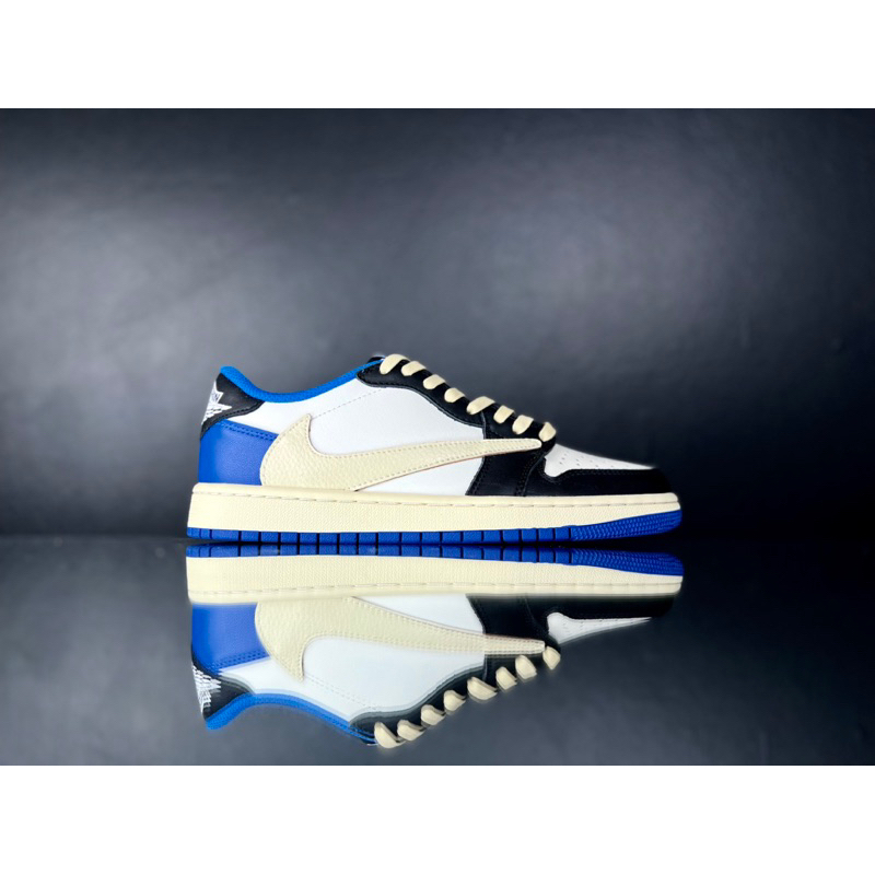 Giày Thể Thao Sneaker Air Jordan 1 Travis Scott Low Fragment kèm bộ quà tặng