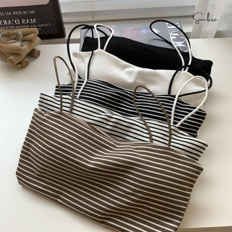 Áo Bra Cotton Co Giãn Thoáng Mát Có Kèm Mút SUNBRA 2866