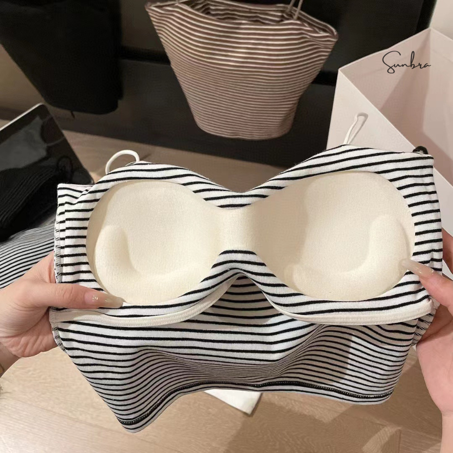 Áo Bra Cotton Co Giãn Thoáng Mát Có Kèm Mút SUNBRA 2866