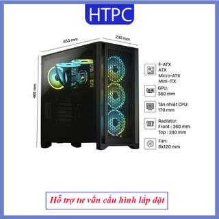 Vỏ case corsair 4000d airflow tg black - white