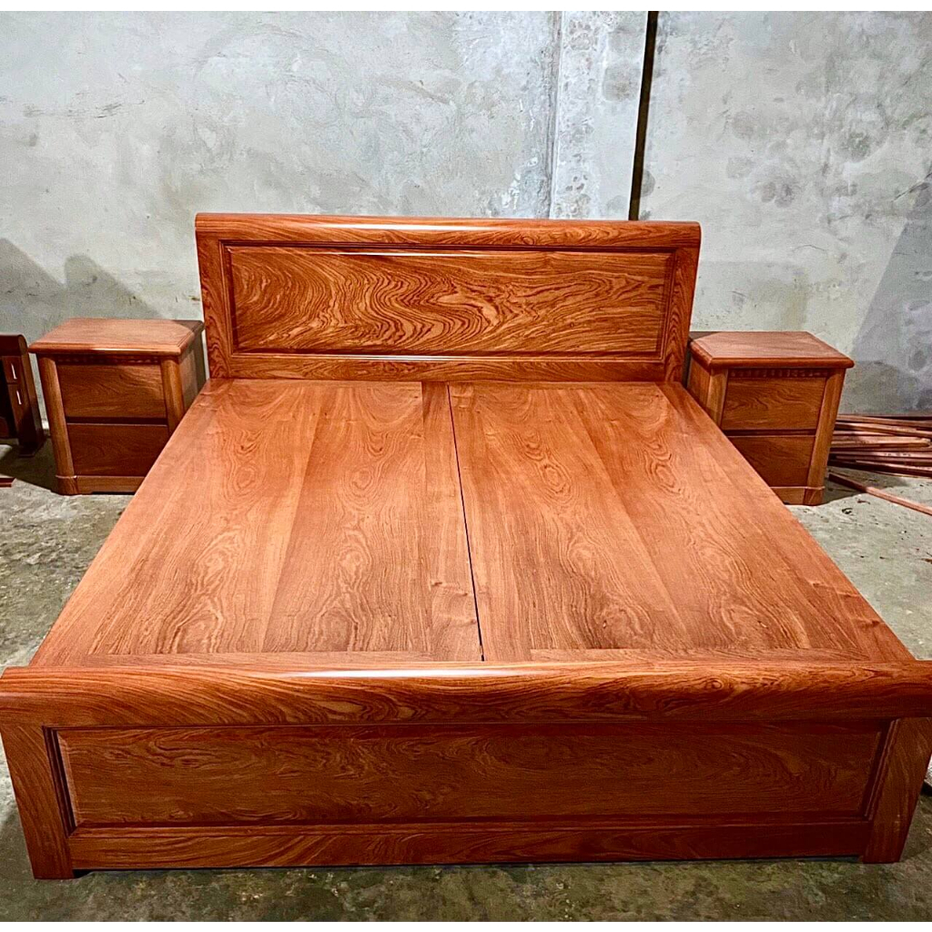 Giường ngủ gỗ Hương Đá cao cấp