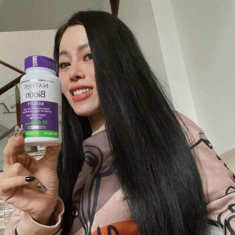 Viên Uống Hỗ Trợ Mọc Tóc Natrol Biotin 10000mg - 100 Viên