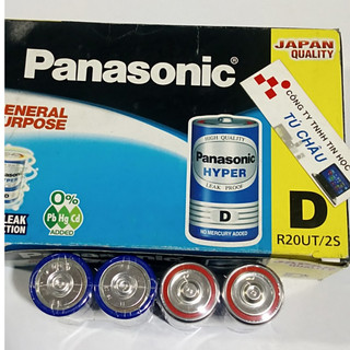 Pin d panasonic r20ut/2s-v 1.5v : hộp 12 cặp