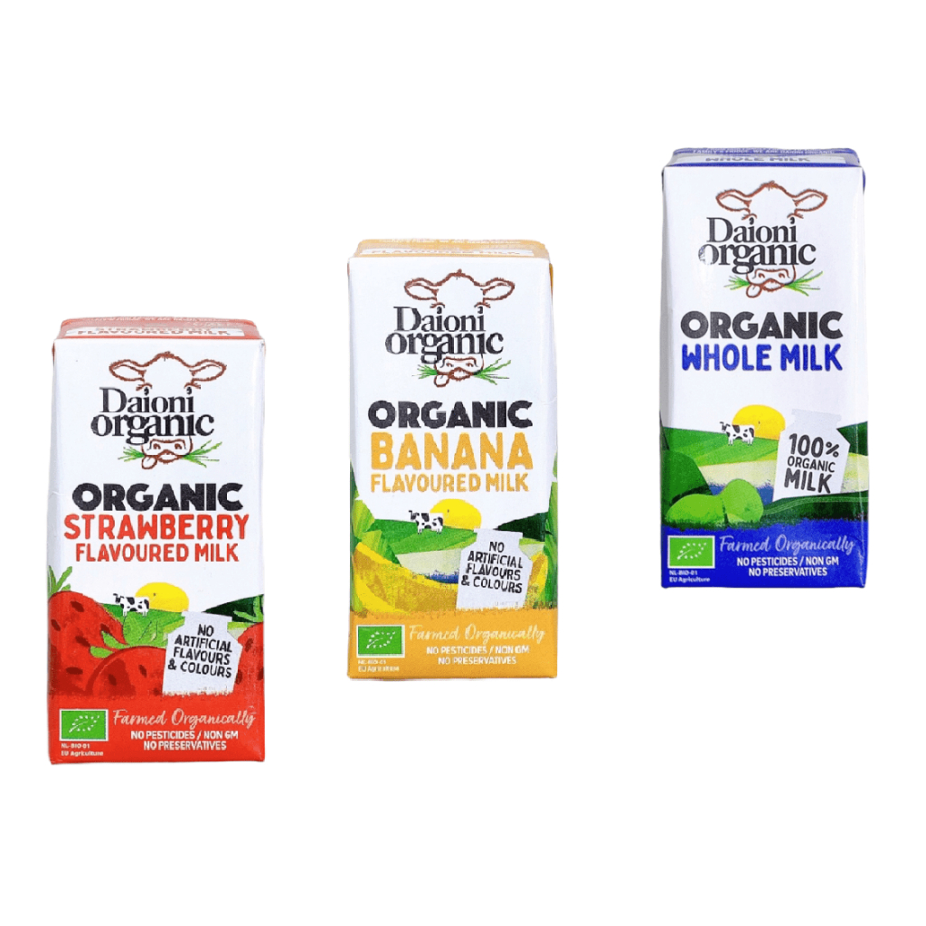 1 hộp Sữa tươi hữu cơ tách béo Daioni 200ml có vị