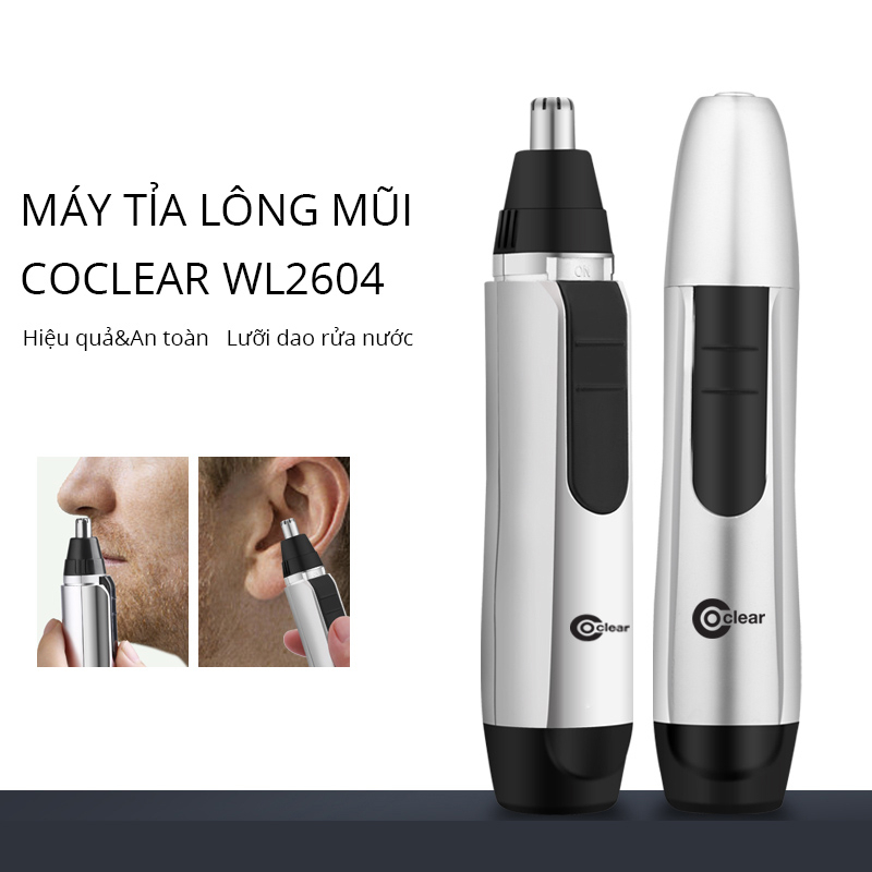 Máy Làm Sạch Lông Mũi Coclear WL2604 (BB) Đầu Lưỡi  DạngTháo Rời Dễ Vệ Sinh - Hàng Chính Hãng